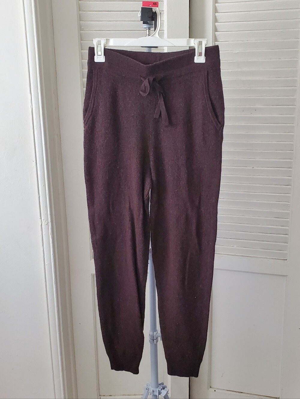 Madewell Brown Waffle Knit Fleece Betterterry Joggers Sweatpants Size S